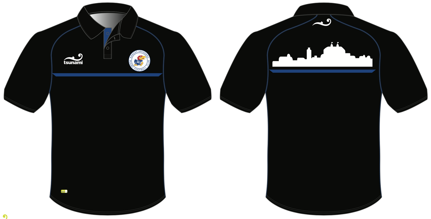 Kansas Jayhawks Rugby Polo