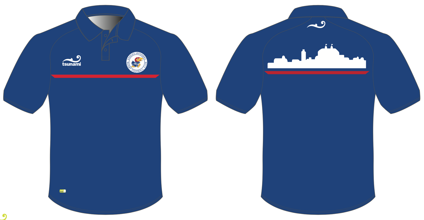 Kansas Jayhawks Rugby Polo