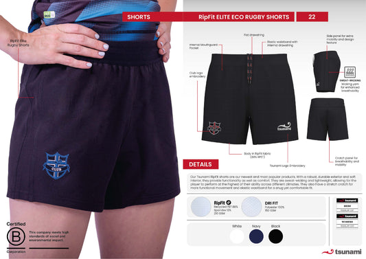 RipFit Elite Eco Rugby Shorts