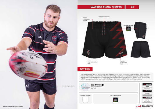 Club Warrior Rugby Shorts