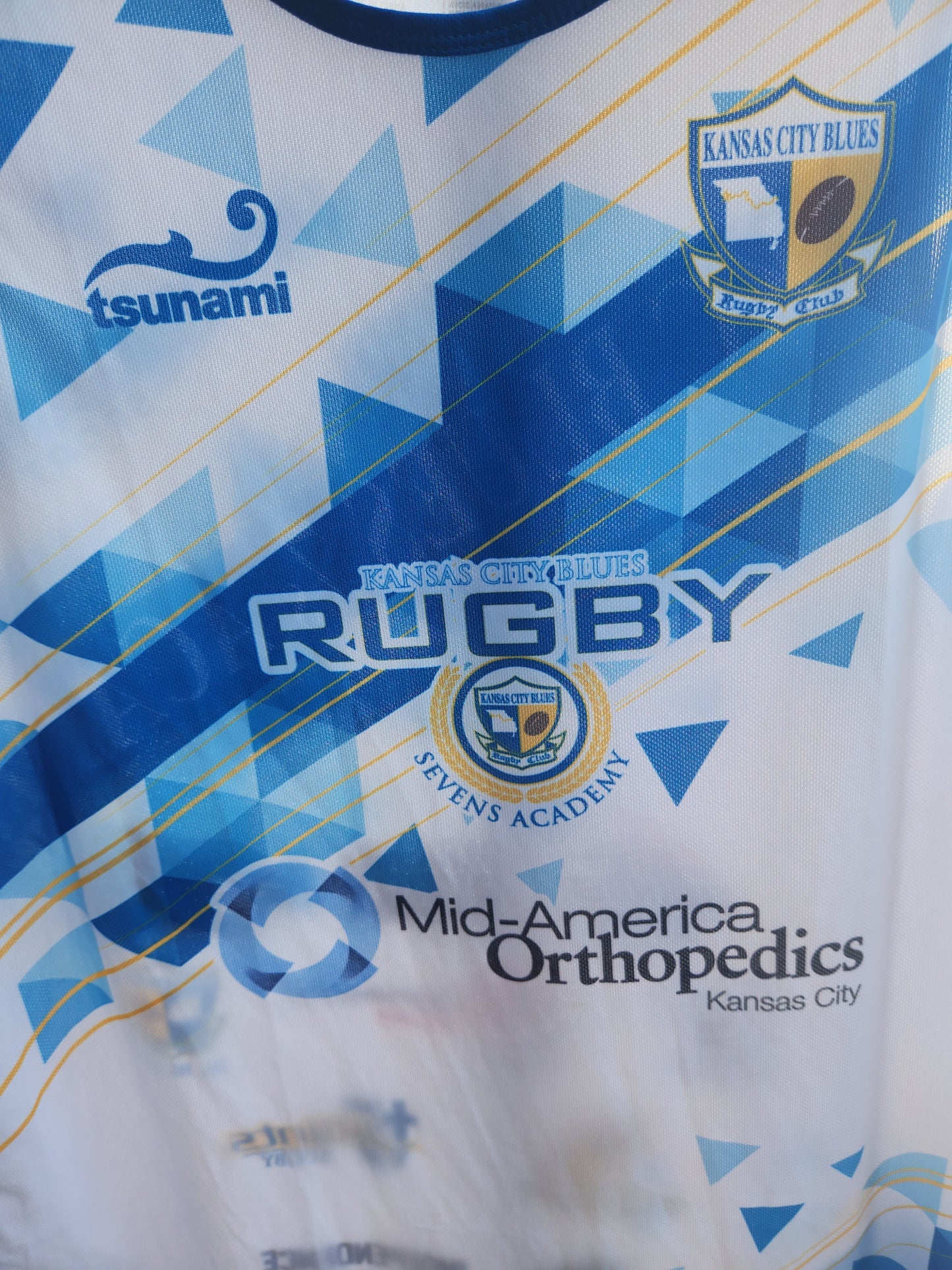 KC Blues/Academy Singlet - White